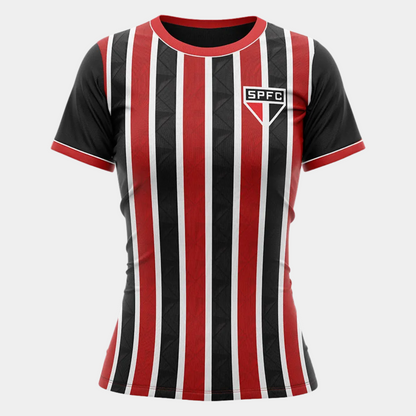 Camiseta Casual SPFC Tricolor - Feminina