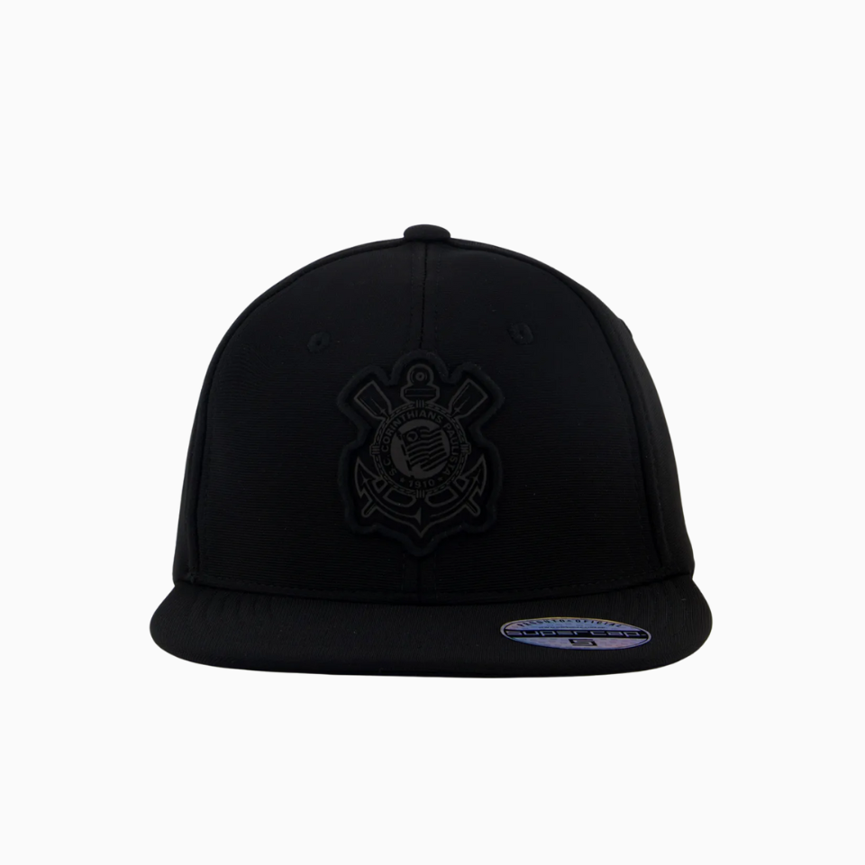 Boné Corinthians Americano - Preto Aba Reta