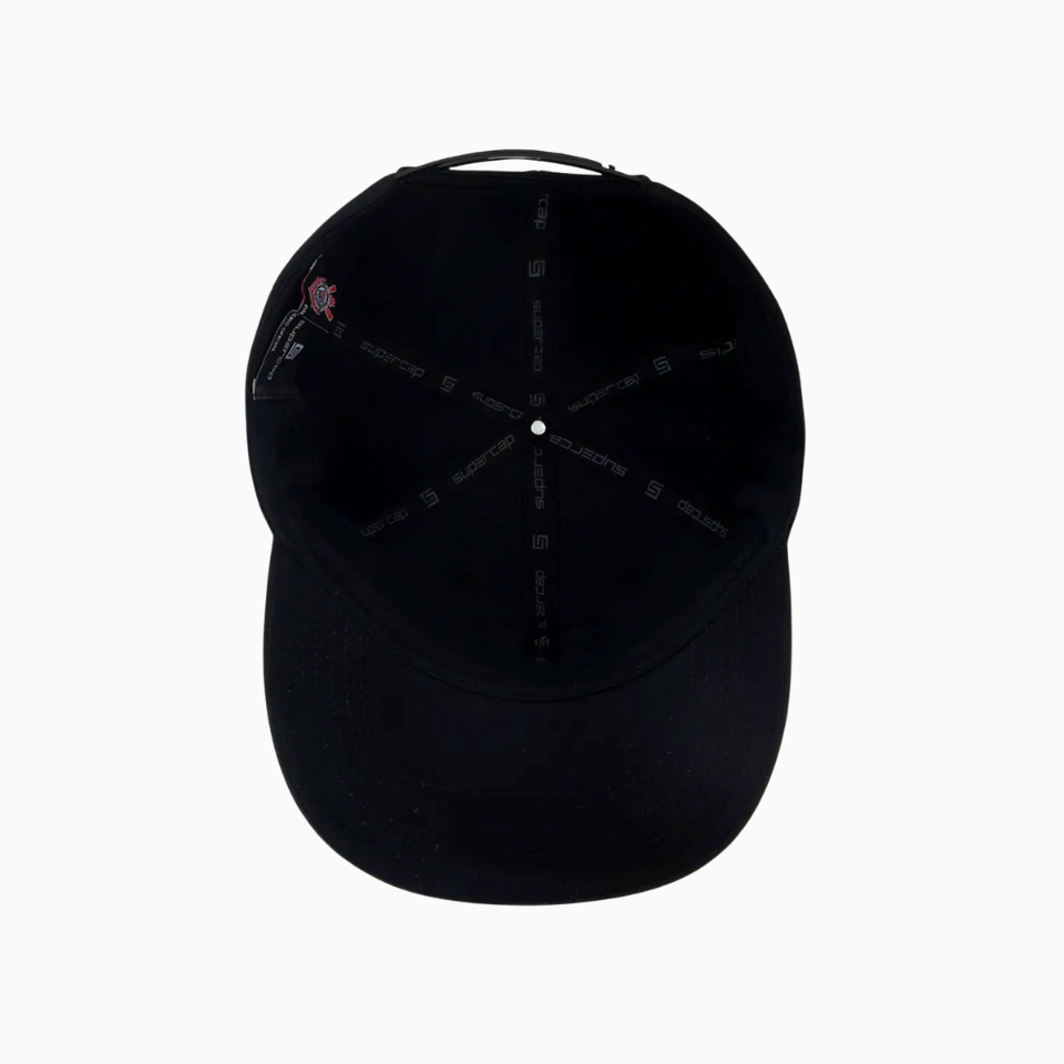 Boné Corinthians Americano - Preto Aba Reta