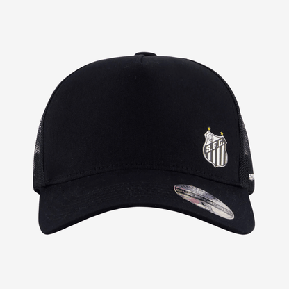 Boné Santos Trucker Preto e Branco