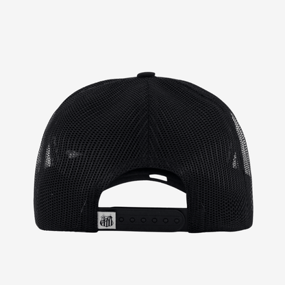 Boné Santos Trucker Preto e Branco